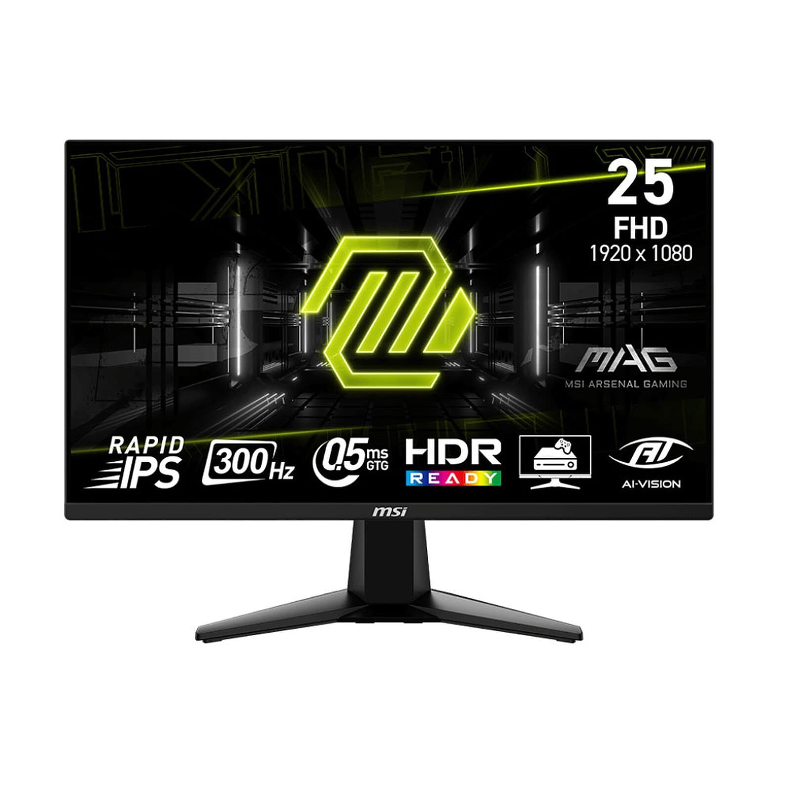 MSI 24.5″ LED – MAG 255XF – FHD 300Hz | 0.5ms