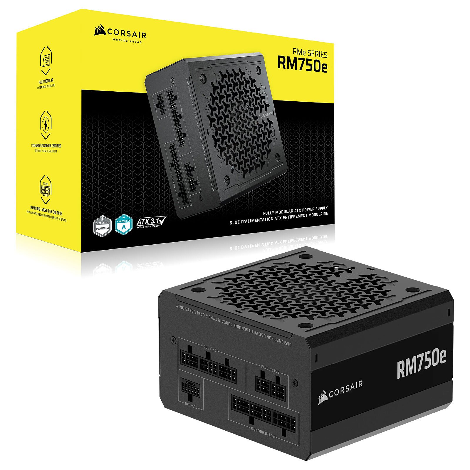 CORSAIR RM850x | 850W 80 PLUS Gold Certified Fully Modular PSU